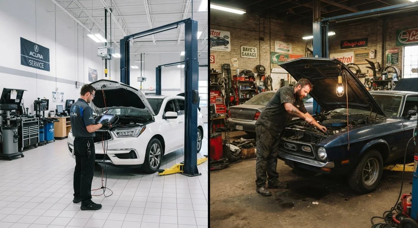 Dealer Servicing vs. Independent Garage: A Practical Comparison